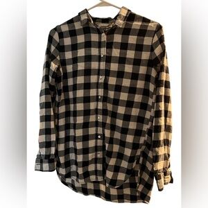 Plaid H&M Long Sleeve Button Up Shirt Size 2